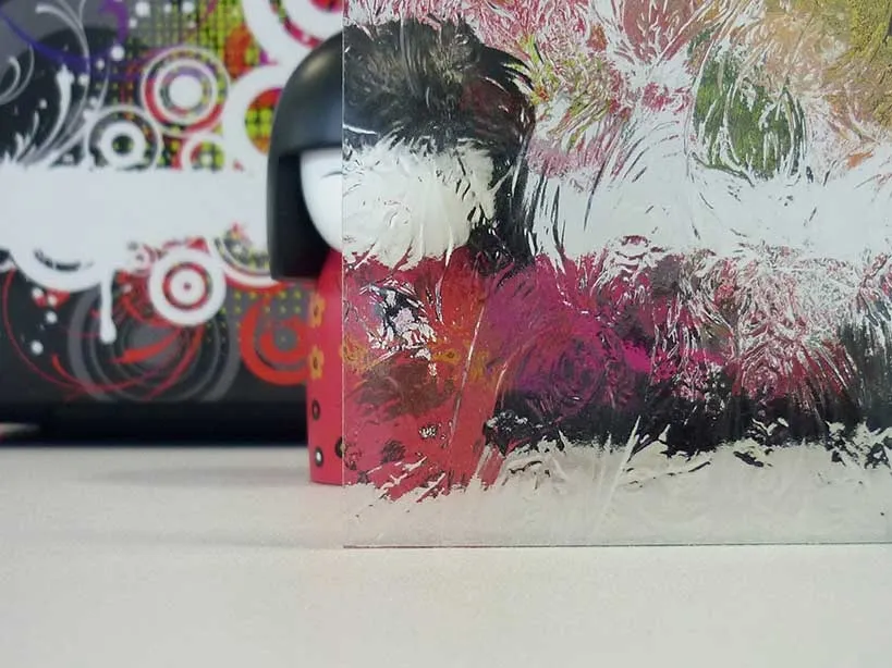 Vitrage polar givre clair